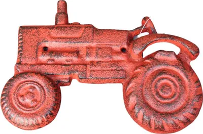 Produktbild von Wandflaschenöffner Traktor rot
