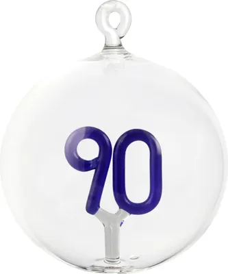 Produktbild von Glaskugel mit Nummer 90 dunkelblau