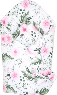 Produktbild von Babyhörnchen, Babynest, Schlafsack Steckkissen Pucktuch Einschlagdecke - D10 - Flowers