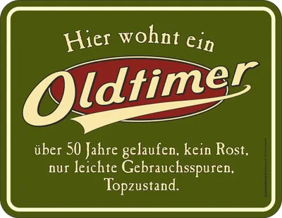 Obrázok produktu pre Narodeniny - Zábavné značky - Oldtimer - nad 50 rokov