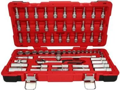 Produktbild von KS Tools 951.0666, Steckschlüssel-Satz, 3/8", 66 Kopf/Köpfe, Chrom-Vanadium-Stahl, 4,67 kg