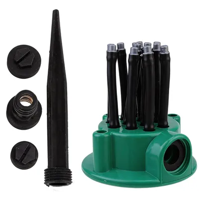Produktbild von Rasensprenger zur automatischen Rasenbewässerung (grün) – Unterirdischer Sprinkleranlage-Sprühregner für Garten und Gemüsegarten