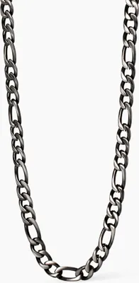 Produktbild von 2 Jewels Halskette Herren Figaro 251989 Edelstahl, PVD Beschichtung Schwarz, 50,5 cm