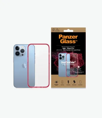 Zdjęcie produktu dla PanzerGlass 340, Pokrowiec, Apple, Apple - iPhone 13 Pro, 15,5 cm (6.1"), Czerwony