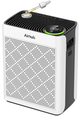 Obrázek produktu pro Čistič vzduchu pro kuřácké místnosti, filtr HEPA třídy H13, omyvatelný předfiltr, prostor pro aroma, tichý provoz (20 dB), režim spánku, vhodný pro alergiky na zvířata a pro odstraňování pylů a zápachů, ideální do ložnice