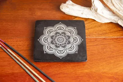 Produktbild von Mandala Specksteinhalter