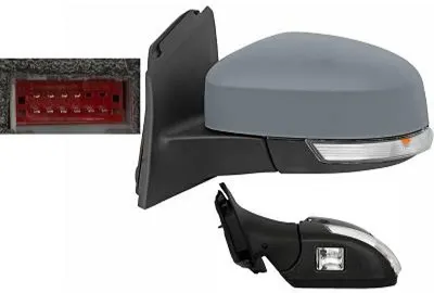 Produktbild von DIEDERICHS 1418325 Außenspiegel Seitenspiegel Links für FORD FOCUS III Turnier Beheizt Asphärisch Grundiert