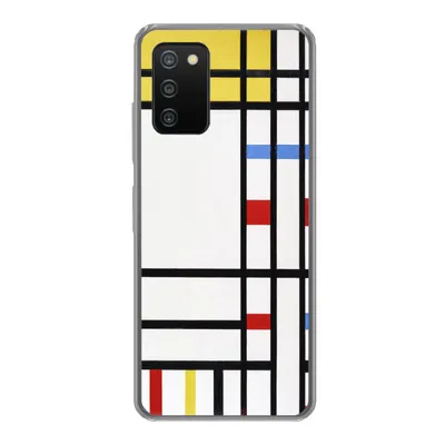 Produktbild von MuchoWow® Handyhülle Schutzhülle Hülle für Samsung Galaxy A03s Place De La Concorde - Piet Mondrian Silikon Softcase Handy Hülle - Schutz