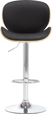 Produktbild von vidaXL Barhocker Schwarz Kunstleder