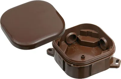 Produktbild von Aufputzdose, hermetisch IP44, braun, 92x92 Pawbol A.0018BR