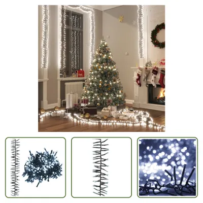 Produktbild von The Living Store LED-Lichterkette mit 3000 LEDs Kaltweiß 23 m PVC