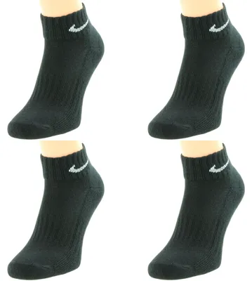 Produktbild von Nike Socken Herren Damen One Quater Socks - Farbe: 4 Paar schwarz - Größe: 34-38