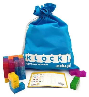 Zdjęcie produktu dla BIG Magic Magnetic Cubes – magnetyczne klocki, 34 elementy (lekki tworzywo sztuczne, karty z zadaniami, woreczek do przechowywania) – od 3 lat, certyfikaty CE i EN-71