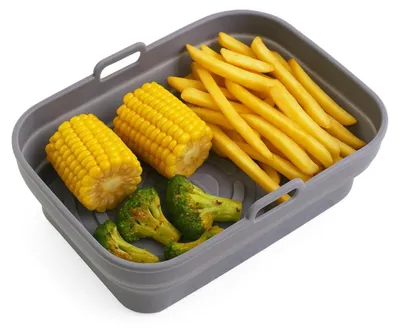 Zdjęcie produktu dla Forma silikonowa Adler AD 6736 do frytownic na gorące powietrze - 20 x 13 x 7 cm, nieprzywierająca i bezpieczna dla żywności