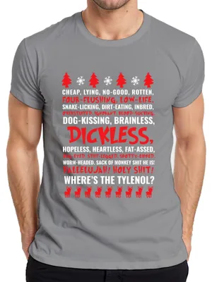 Immagine prodotto di WHERES THE TYLENOL Maglietta da uomo Griswold Natale, Grigio, XL