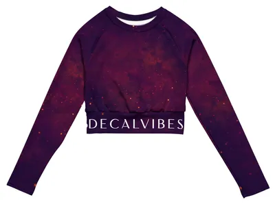 Produktbild von DECALVIBES Crop Top mit langen Ärmeln Ultimate Purple Inferno - S