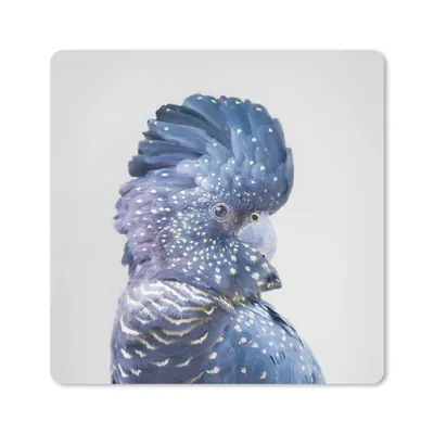 Produktbild von MuchoWow® Mauspad Mousepad Kakadu - Blau - Tiere - Natur 20x20 cm - Mousepads - Maus Mat - Pad - Mausunterlage - Desk Mat - Bureauartikeln