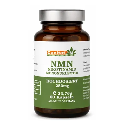 Produktbild von NAD+ | NMN Nicotinamide Mononukleotide | hochdosiert 500mg Tagesdosis | Canitat M | 60 Kapseln
