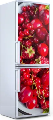 Produktbild von Magnete Dekorative - 60 cm x 180 cm - Küche Magnetmatte Kühlschrankmagnete - Früchte Auf Holz