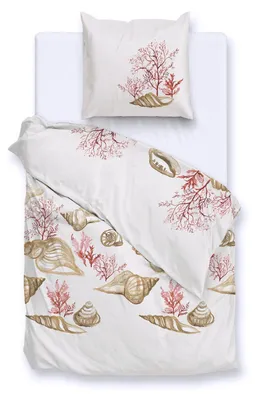 Productafbeelding van Zohome Dekbedovertrek Guscio Beige 140x200-220 cm 100% Katoensatijn