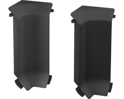 Produktbild von Prinz Innenecken für Hartschaum-Sockelleiste dunkelgrau 60 mm
