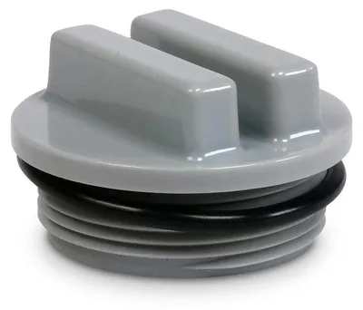 Produktbild von 1 Stk. Winterstopfen grau mit O-Ring 1 1/2 Zoll Außengewinde