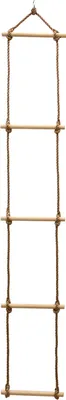 Produktbild von Kinder Strickleiter 188x30 Outdoor Kinderleiter Kletterleiter Hängeleiter Natur