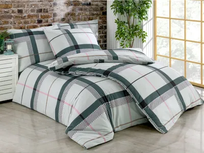 Produktbild von Verlängerte Bettwäsche Baumwolle 140x220, 70x90cm Tailor grey