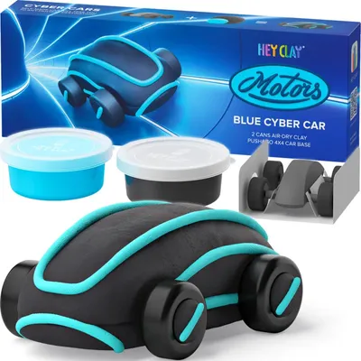 Produktbild von Modelovací hmota Hey Clay Cyber Auto modré
