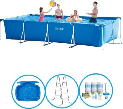 Zdjęcie produktu dla Stelaż prostokątny do basenu Intex 450x220x84 cm - z akcesoriami
