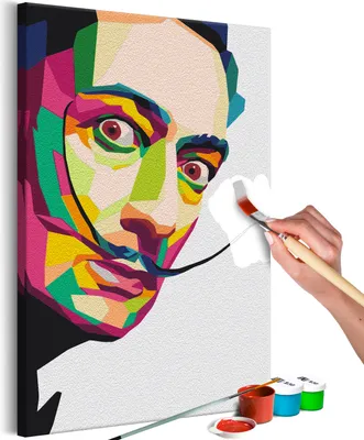 Produktbild von Vlies Malen nach Zahlen - Salvador 40x60 cm Menschen n-A-1533-d-a