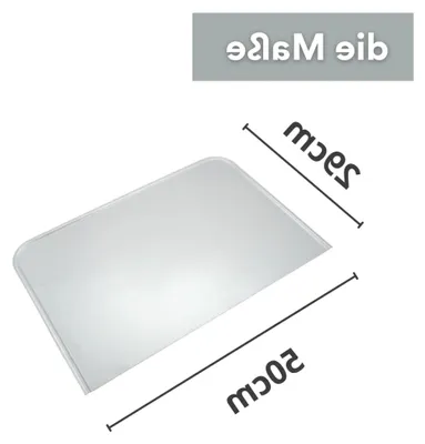 Produktbild von Bodenblech für Kaminofen 29 x 50 cm – verzinktes Ofenblech/Funkenschutzplatte