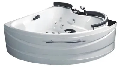 Productafbeelding van Hydromassagebad, whirlpool, bubbelbad, spa-bad, whirlpoolbad, 150x150 cm