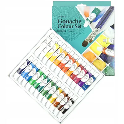 Zdjęcie produktu dla Farby Gouache gwasze marki Phoenix 24 szt.