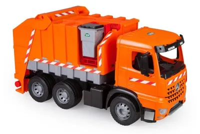 Image de benne à ordures Giga Trucks 71 cm orange