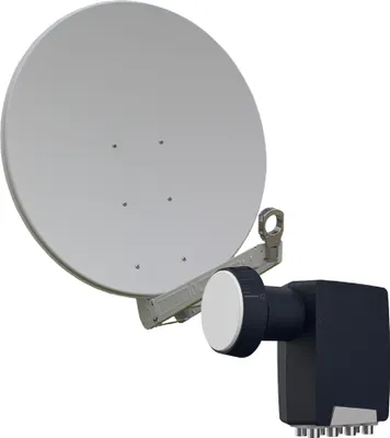 Produktbild von Gibertini OP 85 SE - Alu-Antenne - weiß - 8 Teilnehmer mit Octo-LNB
