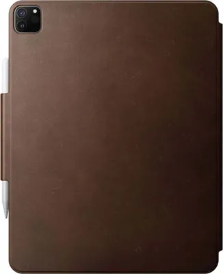 Zdjęcie produktu dla Nomad Leather Folio Plus, brązowy - iPad Pro 12,9" (2022/2021/2020/2018), iPad Air 13" (M2)