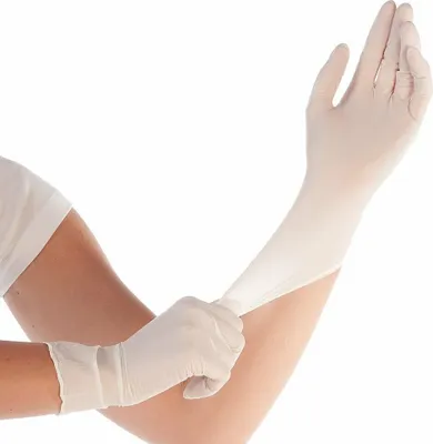 Immagine prodotto di Hygostar 26851 Synthetikhandschuhe Elastic weiß Gr. 8/M puderfrei