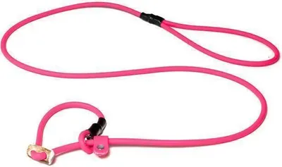 Produktbild von Mystique® Biothane Moxonleine 8mm neon pink 130cm Moxon mit Zugbegrenzung