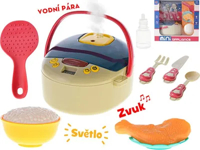 Obrázek produktu pro Vařič na baterie se světlem a zvukem s doplňky v krabičce