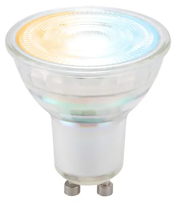 Produktbild von SYLVANIA Smart LED GU10 | Warmweiß - Tageslichtweiß 2000K-6500K | 345lm - 50W Ersatz | dimmbare Glühbirne GU10 | Leuchtmittel mit Fernbedienung, App, Alexa, Siri steuerbar