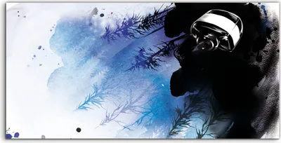 Produktbild von Coloray Acrylbild 140x70  Wandbild Acrylbilder Foto Wand Wald tinte Aquarell Spritzer