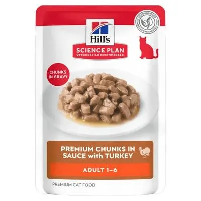 Produktbild von Hill's Science Plan Adult Katzenfutter mit Truthahn 12 x 85 g