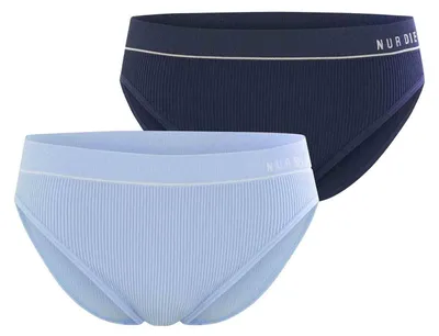 Produktbild von NUR DIE Damen Retro Slip 2er Pack - schwarz - Größe 48-50