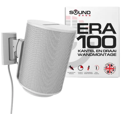 Produktbild von Neig- und Drehbare Wandhalterung für Sonos ERA100 und ERA 100 SL, Weiß, Einfach