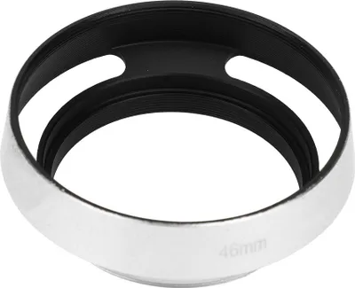 Immagine prodotto di 2 paraluce in lega di alluminio, incavati, 46 mm, per fotocamera Leica, argento
