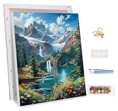 Productafbeelding van Schilderen op nummer voor volwassenen met lijst 30x40cm