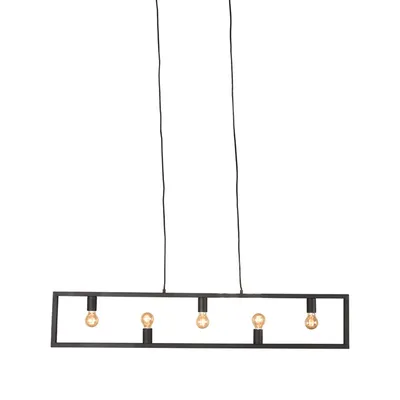 Produktbild von LABEL51 Hängelampe Quadrato - Schwarz - 135x10x130 cm