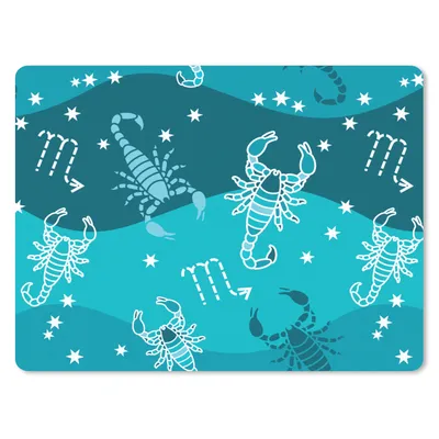 Produktbild von MuchoWow® Mauspad Mousepad Skorpion - Tierkreiszeichen - Muster 23x19 cm - Mousepads - Maus Mat - Pad - Mausunterlage - Schreibtischunterlage - Mauspad