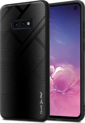 Produktbild von Cadorabo Hülle für Samsung Galaxy S10e Schutz Hülle in Schwarz Handyhülle TPU Etui Cover Case Tempered Glas